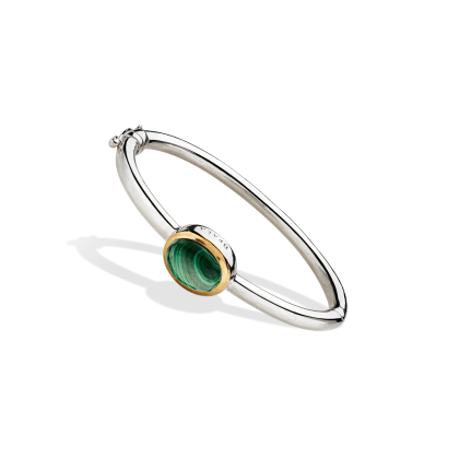 Mercer Liso - Pulseira Prata 925 Ouro 9K